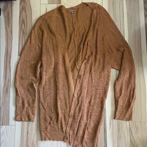 burnt orange cardigan